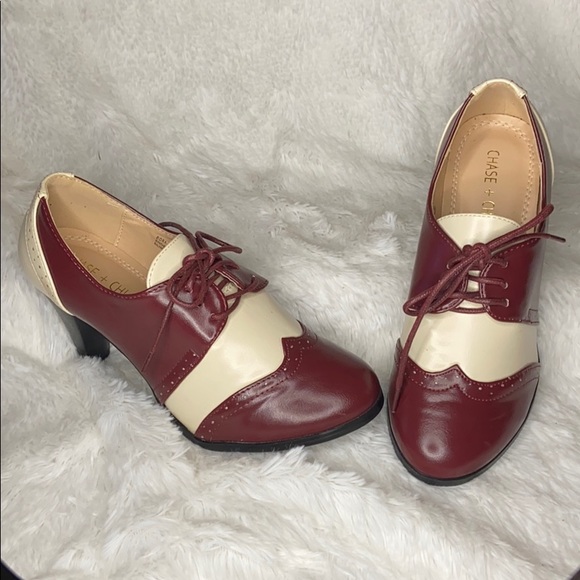 Chase + Chloe Shoes - CHASE + CHOLE Two Tone Tie Women’s Size 6.5
